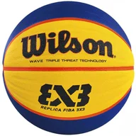 Koszykówka - Piłka koszykowa Wilson Fiba 3x3 replica RBR żółto-niebieska WTB1033XB - miniaturka - grafika 1