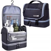 Akcesoria podróżnicze - Kosmetyczka podróżna z haczykiem na kosmetyki organizer - miniaturka - grafika 1