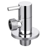 Zawory i kraniki - Zawór kątowy z głowicą ceramiczną 1/2" x 1/2" Invena - miniaturka - grafika 1