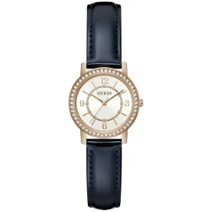 Zegarek Guess Melody zegarek damski rose gold z kryształkami GW0533L4 - Zegarki damskie - miniaturka - grafika 1