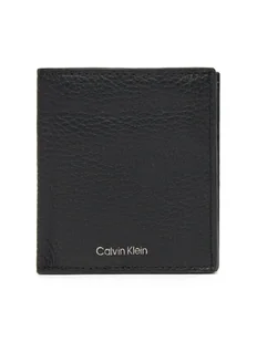 Calvin Klein Duży Portfel Męski Ck Leather Comp Trifold W C &Car LV04D1029G Czarny - Portfele - miniaturka - grafika 1
