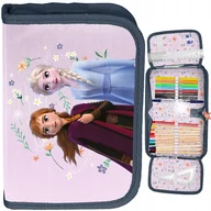 Piórniki - PIÓRNIK SZKOLNY Z WYPOSAŻENIEM DWUKLAPKOWY FROZEN KRAINA LODU ANNA I ELSA - miniaturka - grafika 1