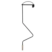 Lampy ścienne - Kinkiet ścienny no. Vi 4012 Shilo industrialny rurka tubka czarna - miniaturka - grafika 1