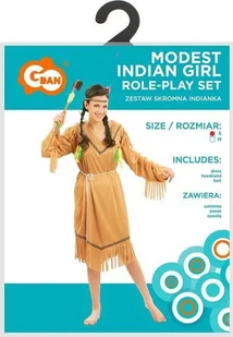 Strój dla dorosłych Skromna Indianka rozm. S - Stroje karnawałowe - miniaturka - grafika 1