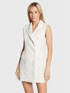 Sukienki - Glamorous Sukienka dzianinowa CK6798 Biały Regular Fit - miniaturka - grafika 1
