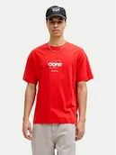 Koszulki męskie - Jack & Jones T-Shirt Club 12289868 Szary Relaxed Fit - miniaturka - grafika 1