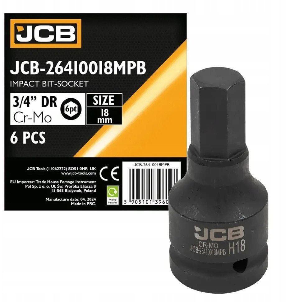 JCB Nasadka-bit udarowa 3/4