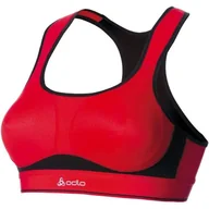 Bielizna sportowa damska - Stanik sportowy Odlo High Impact czerwono-czarny 70A dla kobiet - miniaturka - grafika 1