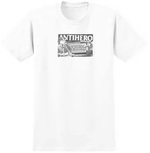 Koszulki dla chłopców - Antihero WHEEL OF ANTIHERO WHT koszulka męska - L - grafika 1