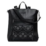 Torebki damskie - Plecak Desigual 25SAKP22 Czarny - miniaturka - grafika 1