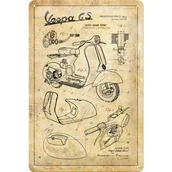 Tablice i flipcharty - 22312 Plakat 20x30 Vespa-Parts Sketc - miniaturka - grafika 1