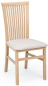Krzesła - Klasyczne krzesło tapicerowane dąb artisan + beżowy A8-M22 - miniaturka - grafika 1