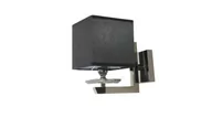 Lampy ścienne - Lumina Deco LAMPA ŚCIENNA KINKIET Z CZARNYMI ABAŻURAMI FIANELO W1 LDW 1248-1 (BK) - miniaturka - grafika 1