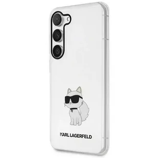 Etui ochronne na telefon Karl Lagerfeld KLHCS23MHNCHTCT do Samsung Galaxy S23+ Plus S916 transparent hardcase Ikonik Choupette - Etui i futerały do telefonów - miniaturka - grafika 2