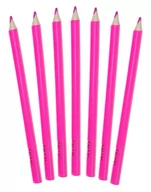 Kredki, ołówki, pastele i pisaki - Kredki ołówkowe trójkątne grube jumbo Shan Różowe 12 sztuk - miniaturka - grafika 1