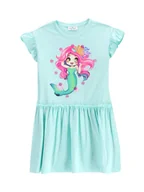 Sukienki i spódniczki dla dziewczynek - Coccodrillo Sukienka codzienna WC5129202IGK Zielony Regular Fit - miniaturka - grafika 1