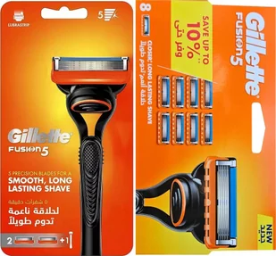 Gillette Fusion 5 ostrza 10 sztuk + maszynka oryginał wkłady nożyki - Maszynki do golenia i wkłady - miniaturka - grafika 1
