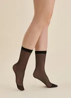 Skarpetki damskie - Bezuciskowe gładkie skarpetki - Gabriella - miniaturka - grafika 1