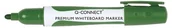 Markery permanentne - Q-CONNECT marker do tablic Premium, gum. rękojeść, okrągły, 2-3mm (linia), zielo - miniaturka - grafika 1