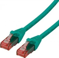 Patchcordy - Roline ROLINE UTP Patchcord Cat.6 Component Level, LSOH, zielony, 3 m - miniaturka - grafika 1