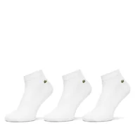 Skarpetki damskie - Zestaw 3 par niskich skarpet unisex Lacoste RA2917 Biały - miniaturka - grafika 1