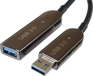 Kable USB - Kabel USB PremiumCord USB-A - USB-A 10 m Czarny ku3fiber10 - miniaturka - grafika 1