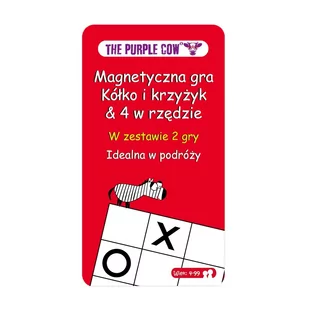 The Purple Cow Podróżna Gra magnetyczna Kółko i krzyżyk - Gry planszowe - miniaturka - grafika 1