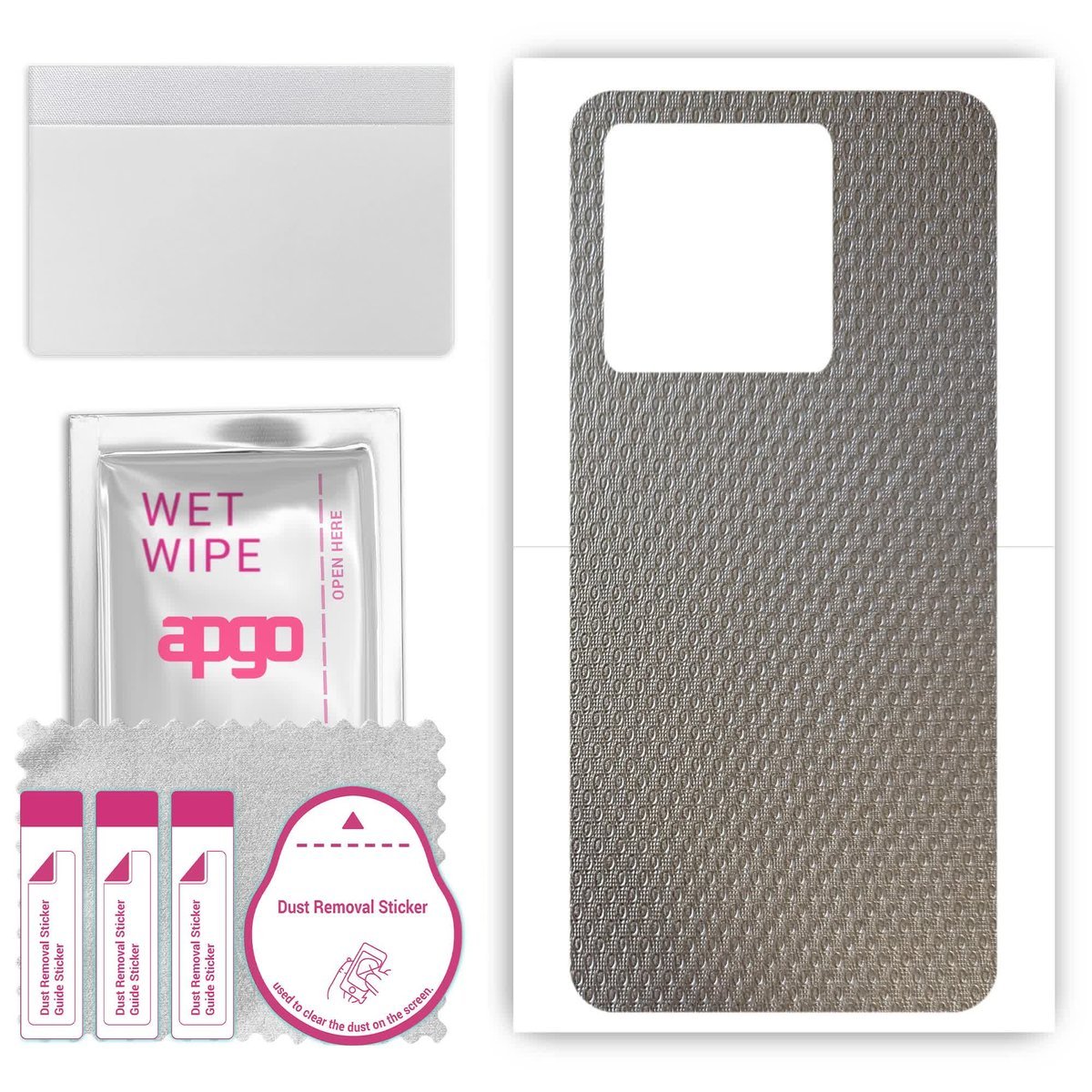 Folia naklejka skórka strukturalna na TYŁ do Vivo iQOO Neo7 Pro - Aluminium krople - apgo SKINS