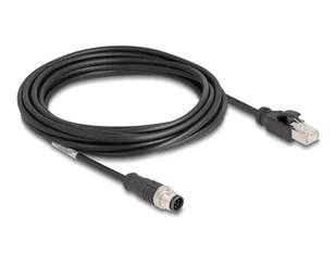 DeLOCK Kabel M12 A-coded 8 pin, męski na RJ45 męski PVC, 5 m 80811 - Kable miedziane - miniaturka - grafika 1