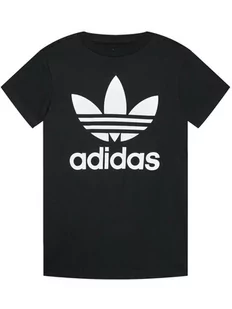 Adidas T-Shirt Trefoil DV2905 Czarny Regular Fit - Koszulki dla chłopców - miniaturka - grafika 1