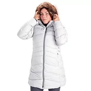 Marmot Płaszcz damski Montreal biały Weiß (Glacier Grey) S - Płaszcze damskie - miniaturka - grafika 1