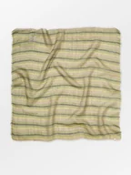 Apaszki i szaliki damskie - Becksöndergaard Wełniana chusta w kolorze zielonym - 65 x 65 cm - miniaturka - grafika 1