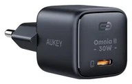 Ładowarki do telefonów - Aukey GaN, USB-C, PD 30W, czarna - miniaturka - grafika 1