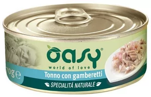 OASY NATURAL Tuńczyk z krewetkami 70 g ZH_02331 - Mokra karma dla kotów - miniaturka - grafika 1