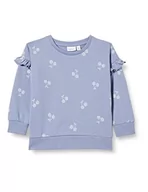 Bluzy dla dziewczynek - NAME IT Bluza dziecięca NMFTRINA LS SWE TOP UNB PB Sweatshirt, Tempest, 86, Tempest, 86 cm - miniaturka - grafika 1