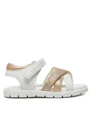 Buty dla dziewczynek - Tommy Hilfiger Sandały Velcro Sandal T1A2-33770-0273 M Biały - miniaturka - grafika 1