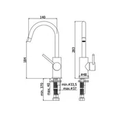 Baterie umywalkowe - Paffoni Light Bateria umywalkowa bez korka czarny nikiel LIG077NKN - miniaturka - grafika 1
