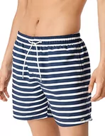 Spodenki damskie - Schiesser Szorty Kąpielowe Męskie, Ciemnoniebieski w Paski, M - miniaturka - grafika 1