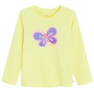 Bluzki dla dziewczynek - Cool Club, Bluzka dziewczęca z długim rękawem, żółta - miniaturka - grafika 1