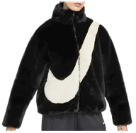 Kurtki damskie - Damska Kurtka Nike Essentials Sztuczne Futro Oversized Fit DO3791-010 L - miniaturka - grafika 1