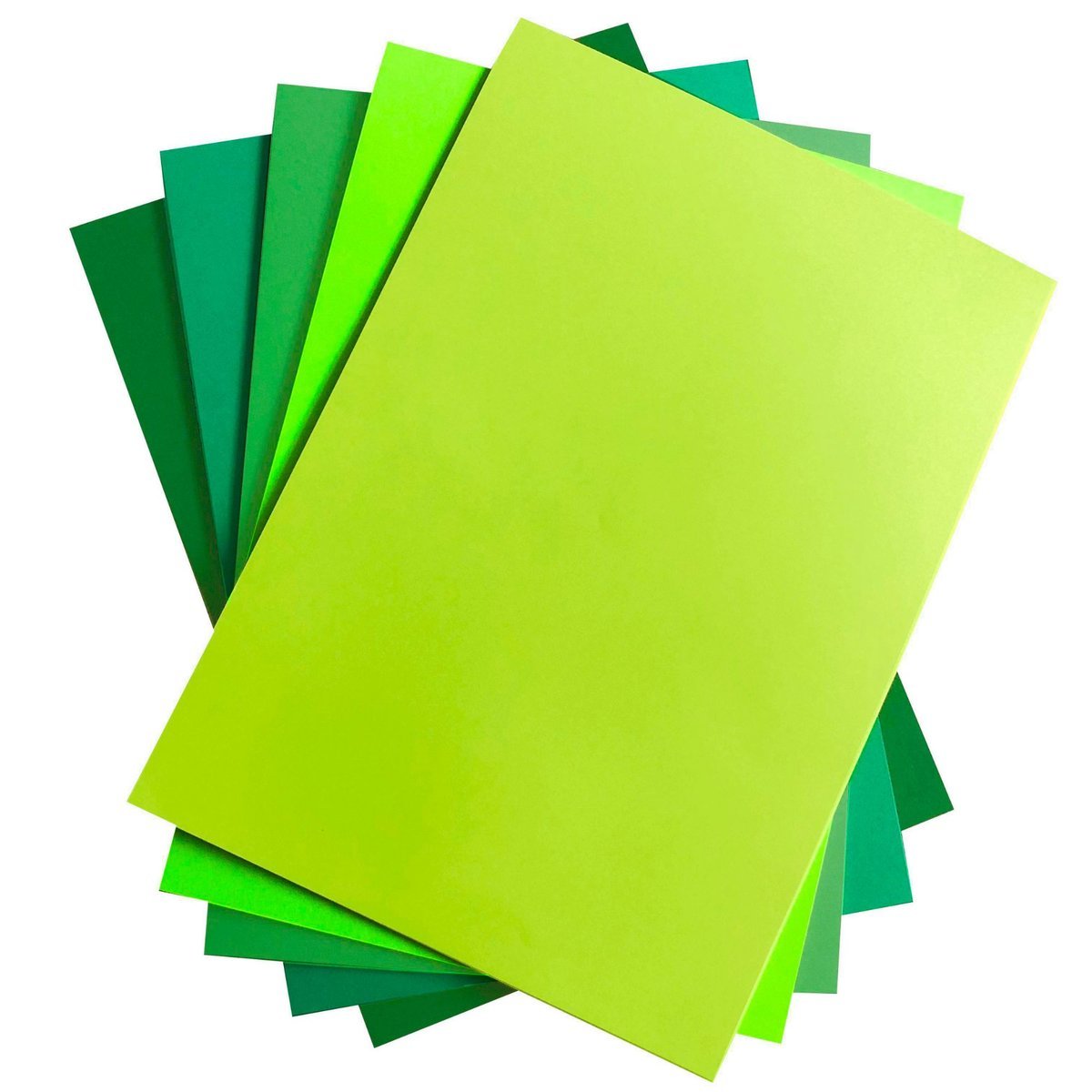 Papier kolorowy A4 80-120g mix zielony 100 arkuszy