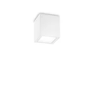 Lampy ogrodowe - Ideal Lux Lampa sufitowa zewnętrzna TECHO PL1 SMALL biała 251561 251561/IL - miniaturka - grafika 1