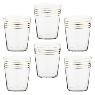 Zestaw szklanek 350 ml 6 sztuk FONTE GOLD - Szklanki - miniaturka - grafika 1
