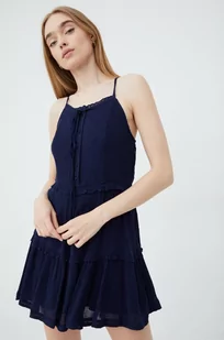 Superdry sukienka kolor granatowy mini rozkloszowana - Sukienki - miniaturka - grafika 1