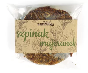 BATON WARSZAWSKI CIASTKO WARSZAWSKIE Szpinak i majeranek 60g 5906395341276 - Batoniki - miniaturka - grafika 1
