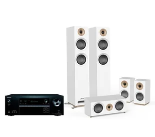 Kino domowe Onkyo TX-SR494DAB (czarny), Jamo S 807 HCS (biały) - Kino domowe - miniaturka - grafika 1