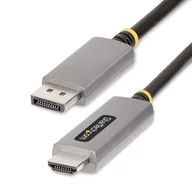 Adaptery i przejściówki - StarTech 133DISPLAYPORTHDMI21 adapter kablowy 2 m DisplayPort HDMI Czarny, Srebrny - miniaturka - grafika 1