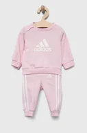 Komplety dla niemowląt - adidas dres niemowlęcy kolor różowy - miniaturka - grafika 1