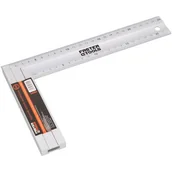 Poziomice, łaty, miary - FASTER TOOLS Kątownik aluminiowy 250 mm - miniaturka - grafika 1