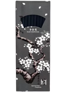 Emro Aziatica Zestaw czarnych pałeczek 22,5cm - 10 par 2246-uniw - Zestawy do sushi - miniaturka - grafika 1
